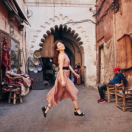 Séance photo Shooting Star dans les ruelles de la médina de Marrakech