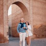 Galina et son Mari dans les ruelles de la medina de Marrakech