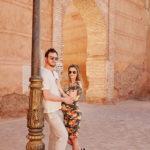 Séance photo de couple en medina de Marrakech