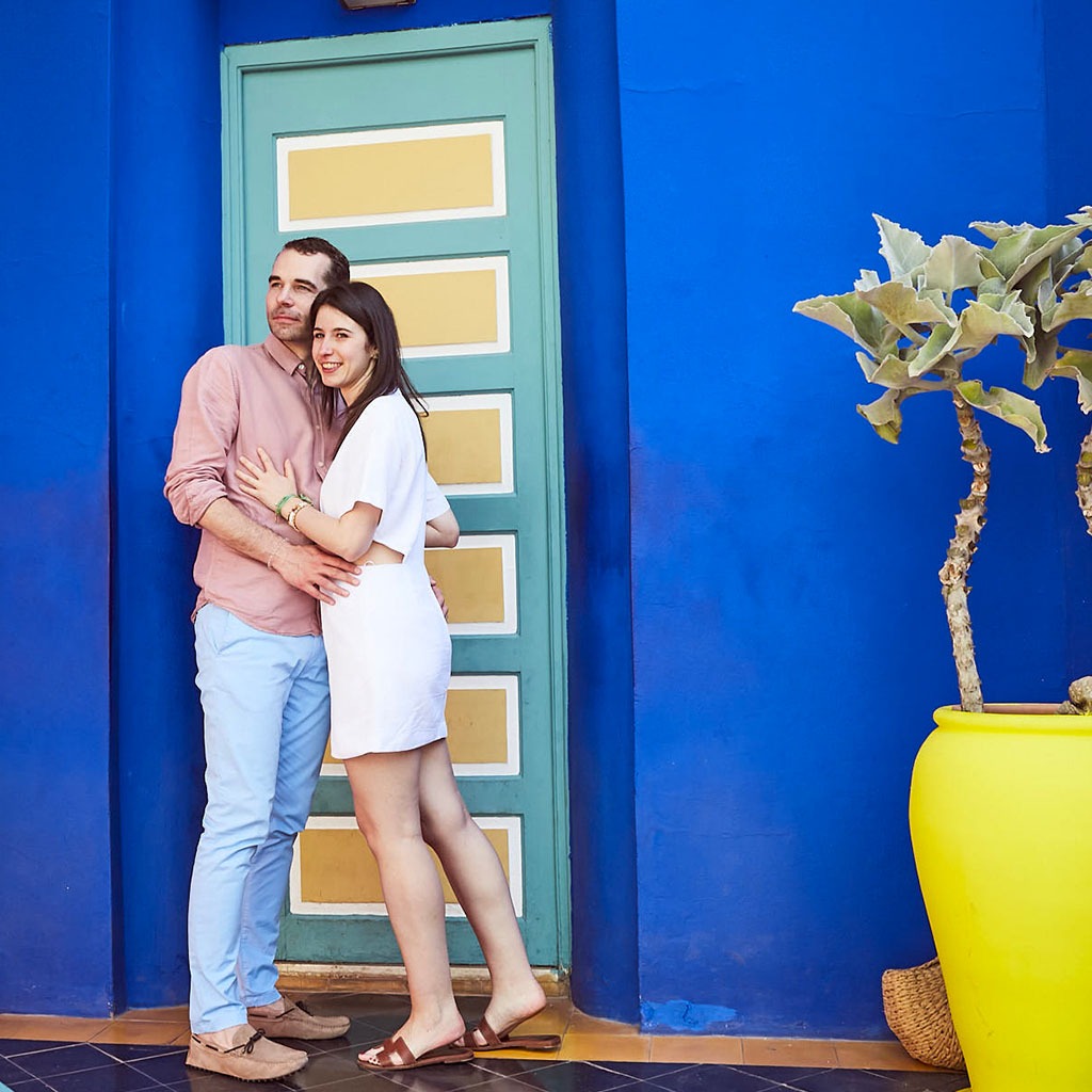 shooting photo couple jardin majorelle | Shooting Marrakech