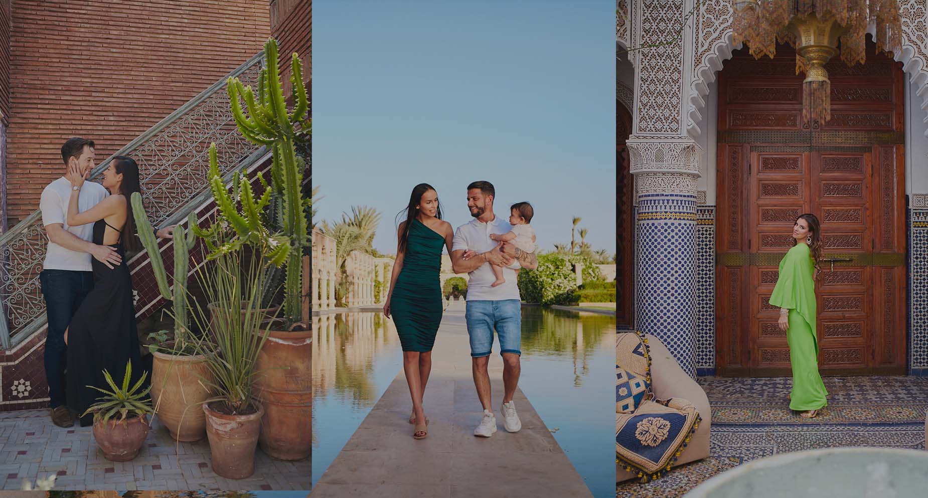 Votre Photographe à Marrakech c'est Shooting Marrakech ! Des séances photos uniques en solo, en couple, EVJF, anniversaire, mariage et séminaire à Marrakech.