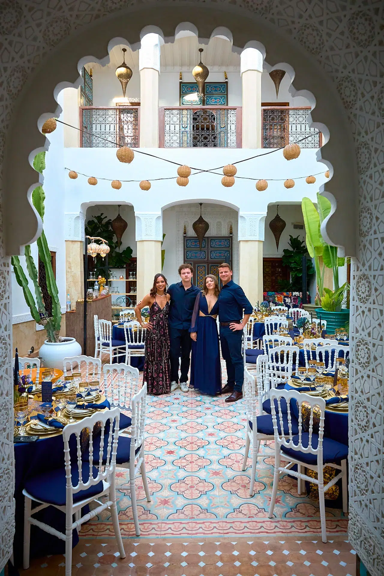 Shooting photo dans un riad à Marrakech pour un anniversaire